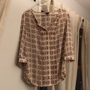 Ann Taylor patterned blouse